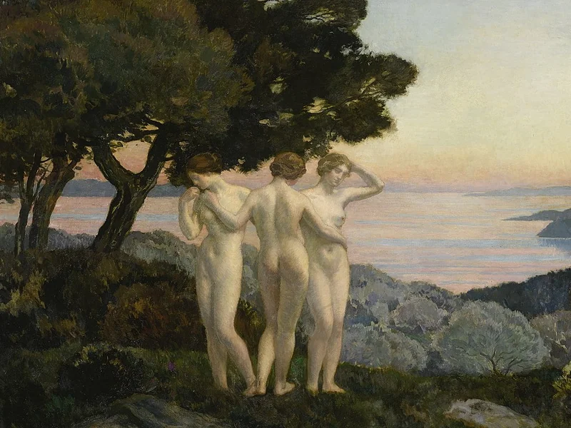 1862-Marie Auguste Émile René Ménard - Le Tre Grazie, 1923